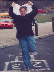 Megan on the Dorton playground